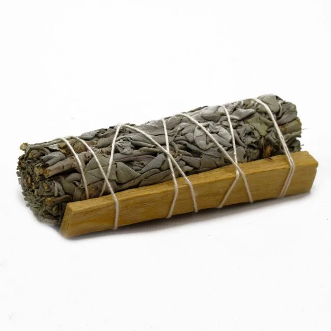 Ekologiškas smilkalų ryšulėlis – Baltasis Šalavijas ir Palo Santo 