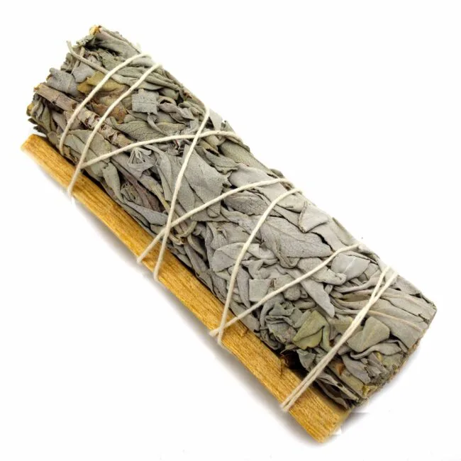 Ekologiškas smilkalų ryšulėlis – Baltasis Šalavijas ir Palo Santo  - Image 2