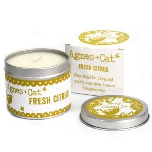 200g Sojų Vaško Žvakė Citrusas