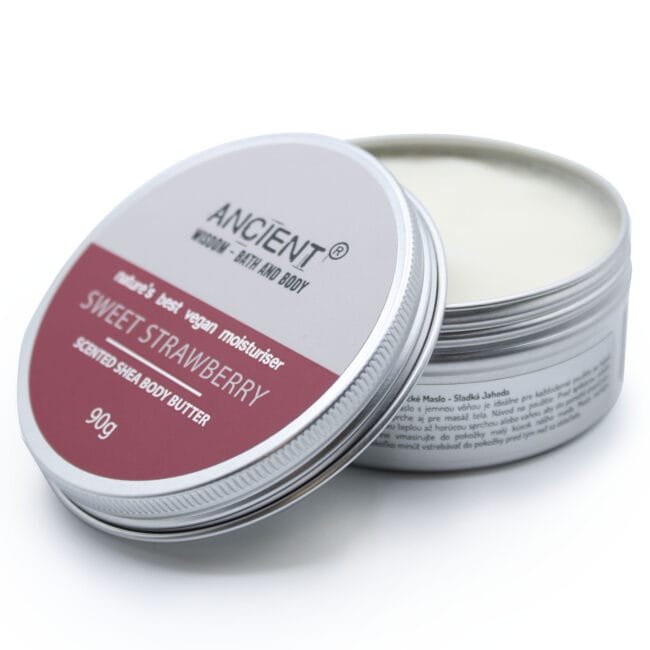  Kūno Shea (sviestmedis) Sviestas 90g - saldžios braškės